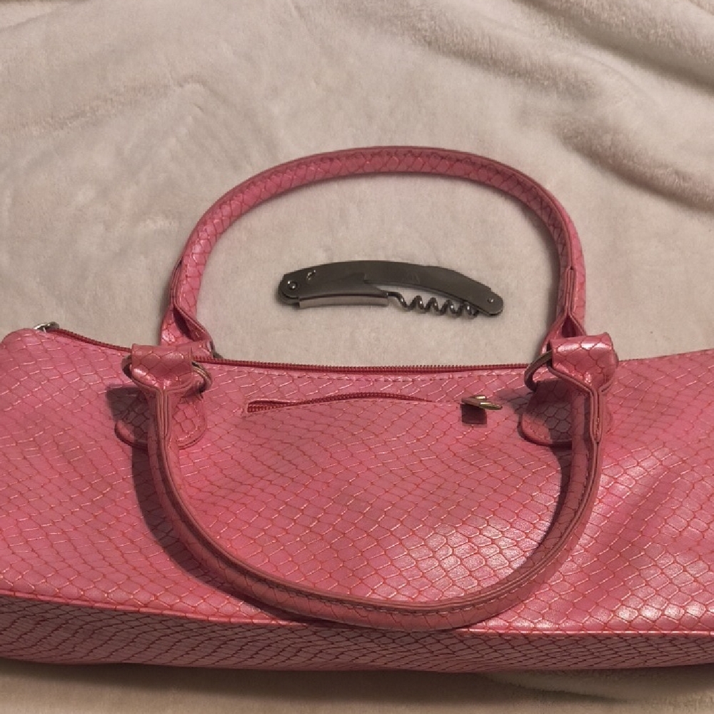 Wine Bottle pink purse